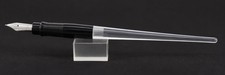 Esterbrook Dipless Desk Set Black & Lucite Fountain Pen - 9550 XFine Nib -1940's picture