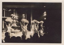 Nightclub Cabaret Revue Performers Stage Staircase Burlesque VINTAGE PHOTO picture
