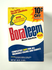 Sealed Vintage Borateem Plus 1976 Bleach Substitute Box Retro Movie Prop Decor picture