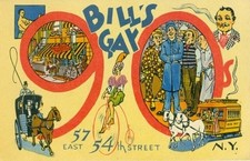1940's Bill's Gay 90's Cafe Postcard picture