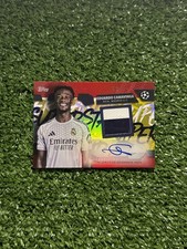 Topps UCC Flagship 25/26 Eduardo Camavinga Real Madrid Auto Worn Patch Relic 5/5 picture