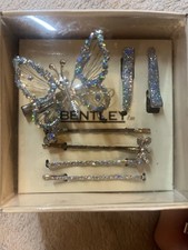 TR Bentley vintage wiggle-motion butterfly and rhinestone hair accessory picture