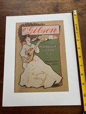 Gibson Mandolin Vintage Ad Poster - F-Style - Bluegrass Celtic Folk Music Irish picture