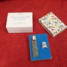 Vintage Avon, Boxed Thimble And Cologne set / Needle Bottle  picture