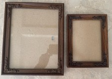 Vintage Set 2 X Intercraft Ornate Wood Picture Frames Pair Tiered Set Victorian picture