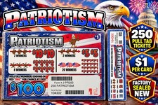 PATRIOTISM - 250ct  break-open Pull Tab ticket game picture