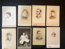Antique Cabinet Cards. Lot of 8. Antique Dialer Inventory Liquidation . picture