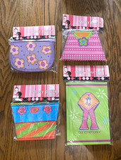 Vintage Y2K Sassy Purse Notepad Groovy Floral Stationery Beaded Handle New picture