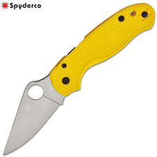 Spyderco Para 3 Salt MagnaCut Plain Blade Yellow FRN (Paramilitary 3) C223PYL picture