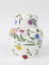 Vintage Coalport Bone China Flourish Ginger Jar & Lid English Porcelain Vase picture