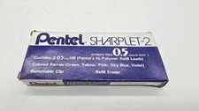 Vtg Box of 12 Pentel 0.5MM A125 Sharplet-2 Automatic Mechanical Pencils Blue NOS picture