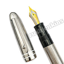 Excellent++ MONTBLANC Meisterstück 149 LeGrand Solitaire Silver Barley FP picture