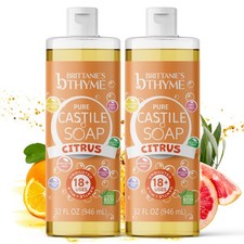 Brittanie's Castile Dish Soap, Citrus, 32 oz, 2 Pack picture