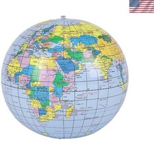 Fun and Educational 16-Inch Inflatable Globe for Classrooms and Outdoor Play picture