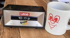 Vintage 1970s Monsanto Roundup Lasso Lux Flip Clock Advertising USA WORKS picture