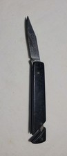 Vintage Sarco Switch-A-Roo Manual Pull Tab Pocket Knife Black Handle picture