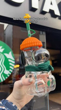 AUTHENTIC 2026 Starbucks × Peanuts Snoopy Collab Glass Cup 22oz NEW  picture