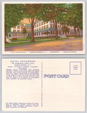 Hotel Roseboro Sharon Springs NY Postcard Curteich Photo-Colorit 1930s picture