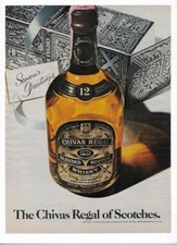 The Chivas Regal Of Scotches Holiday Christmas Merit Cigarettes 1979 Vintage Ads picture