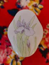 Purple Iris And Butterflies Trinket Box By Service Furniture Grundy Virginia picture
