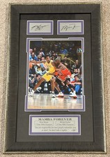Kobe Bryant and Michael Jordan - MAMBA FOREVER - Framed Photo (21x13) picture