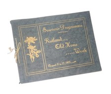 1901 Rutland Vermont Old Home Week Official Souvenir Programme Book VT History picture
