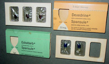 DEXEDRINE Dextro Amphetamine Sulfate Spansule Pharmacy Doctor Dose S.K.F. *EMPTY picture