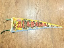 Vintage Alabama Felt Pennant State Souvenir Vulcan Birmingham Banner picture