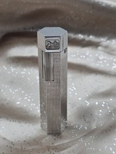 Rare Vintage Celine Paris Gas Lighter Silver Hexagonal Horse & Carriage Logo picture