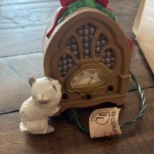Hallmark 1993 Magic Light & Sound Ornament ~ Radio, News Flash ~ Ornament Tested picture