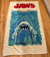 Vintage 1975 JAWS Beach Towel Original Universal Pictures Cannon 1975 Movie picture