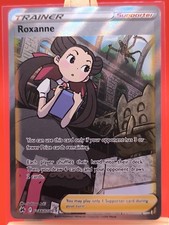 Roxanne GG66/GG70 Crown Zenith Full Art Galarian Gallery Pokemon Card * New *  picture