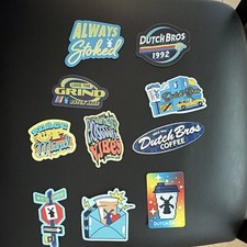 Dutch Bros Coffee grand opening 2026 stickers, lot of 10 stickers  picture