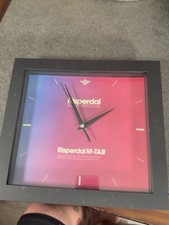Vintage Risperdal M-TAB Wall Clock Janssen Pharmaceutical Drug Rep Advertising picture