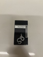 ST Dupont Slimmy Year of the Snake Black Cigar Torch Lighter 028076 picture