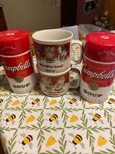 LOT of Campbells Thermos (NEW) and 1993 Soup Bowls picture