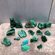 11.5LB Natural green Malachite quartz crystal mineral specimen Healing picture
