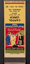 Vintage Capitol Lunch Bismarck North Dakota Matchbook Cover picture