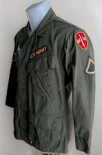 Original 1971 US ARMY Vietnam Rip Stop Jungle Jacket MACV Sm Short picture