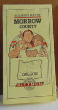 Undated Pittmon's Street Map of Morrow County, Oregon picture