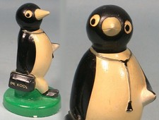 1940's Dr. Kool Cigarettes Advertising Figural Penguin Ceramic Tobacco Smoking picture