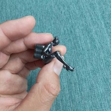 38mm Solid Black Copper Figure Girl Beauty Lying Down Doll Body Model Statue picture