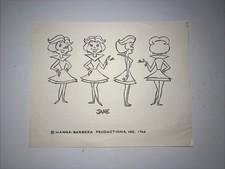 VINTAGE Jetsons Production Model Sheets 80s Animation Cartoons J27 picture
