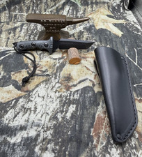 Treeman J. Behring Mini-Ultra Phalanx Knife with Treeman Leather Sheath picture