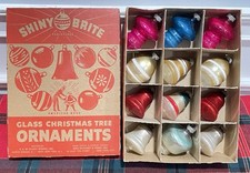 Vtg Shiny Brite Christmas Glass Ornaments Variety 2.5