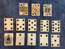 Andrew Dougherty 1870s Patriotic playing card complete 52 deck Flag Back Antique picture