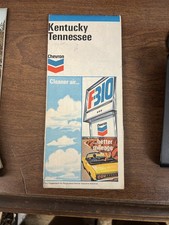 1971 Chevron Kentucky Tennessee Map picture