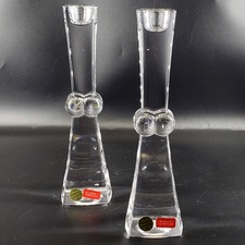 Vinyage Set of 2 Bleikristall  Lead Crystal Candle Holders made in West Germany picture