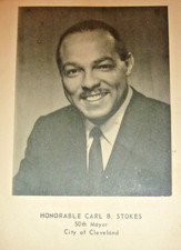Vintage Carl B Stokes 50th Mayor Cleveland Ohio Photo Card First Black US Mayor picture