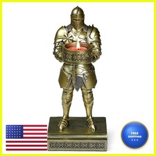 HDMbigmi King's Guard Standup Knight Candle Holder Resin Bronze picture